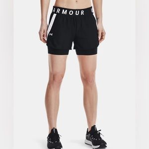 Under Armour 2 in 1 Shorts - MISTY PURPLE